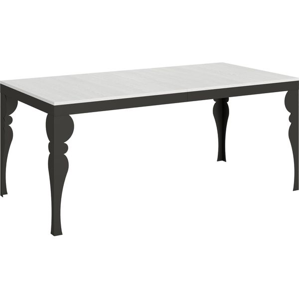 Itamoby - Tavolo Allungabile 180/440X90 Cm Paxon Evolution Bianco Frassino Telaio E Gambe Antracite-image
