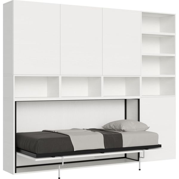 Itamoby - Letto Singolo A Scomparsa Kando Comp.E Bianco Frassino-image