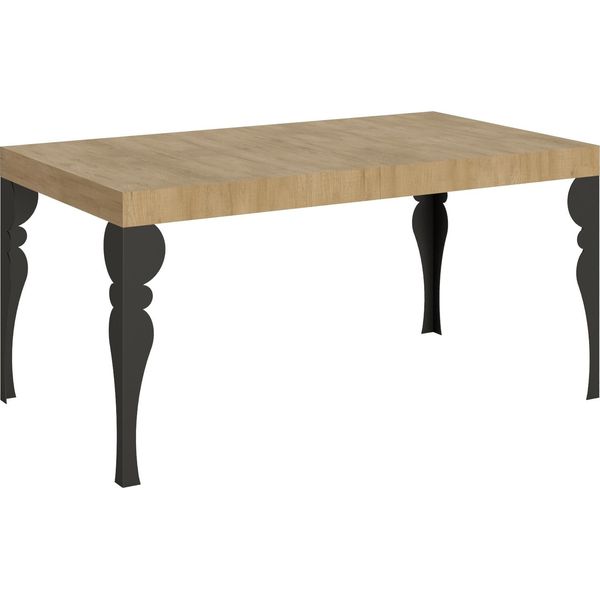 Itamoby - Tavolo Allungabile 160/420X90 Cm Paxon Quercia Natura Gambe Antracite-image