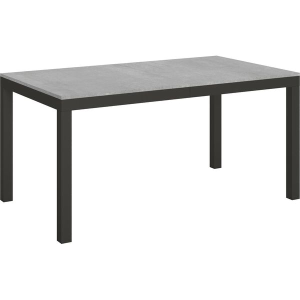Itamoby - Tavolo Allungabile 160/420X90 Cm Everyday Evolution Cemento Telaio E Gambe Antracite-image