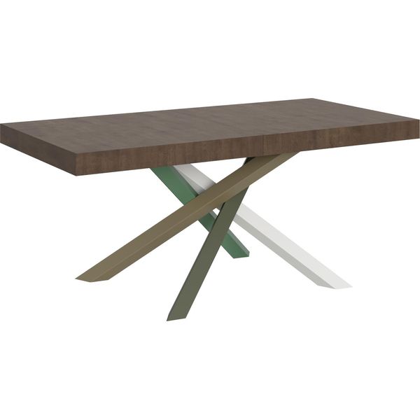Itamoby - Tavolo Allungabile 200/304X90 Cm Volantis Noce Gambe Multicolore 4/A-image