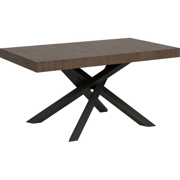 Itamoby - Tavolo Allungabile 160/420X90 Cm Volantis Noce Gambe Antracite-image