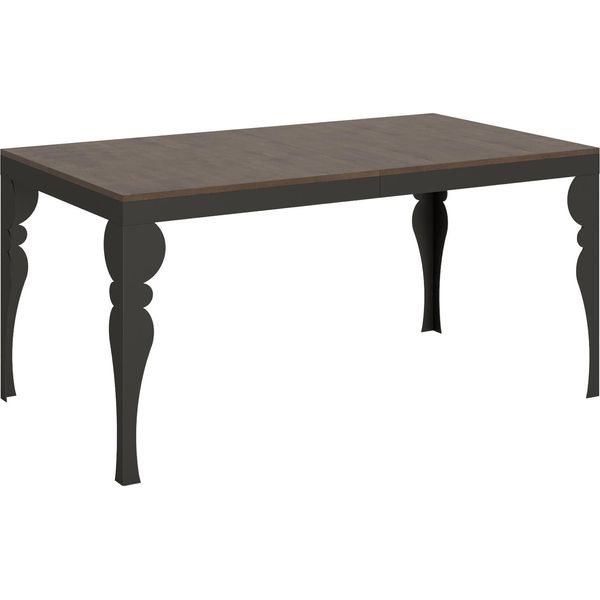 Itamoby - Tavolo Allungabile 160/264X90 Cm Paxon Evolution Noce Telaio E Gambe Antracite-image