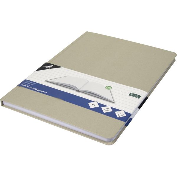 Kangaro K-5523 Kangaro Notizbuch Kraft, Din A4, 96 Blatt, Liniert-image