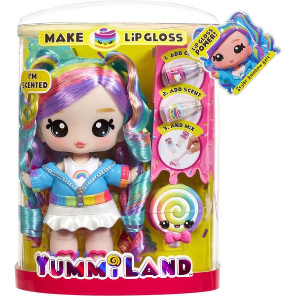 Mga Entertainment Yummiland Bambola Grande + Lipgloss Pet- Rainbow (Skyler Rainbow Belt)-image