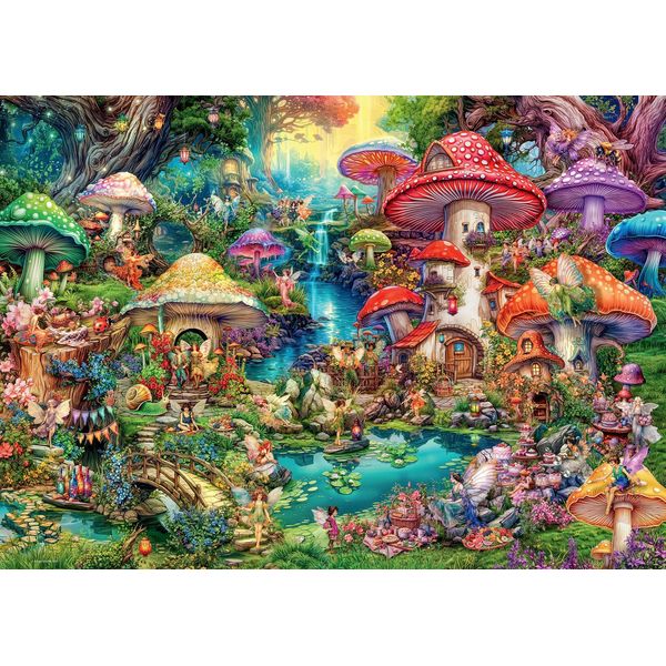 Puzzle Ravensburger Villaggio Dei Funghi 1000 Pezzi Fantasy-image