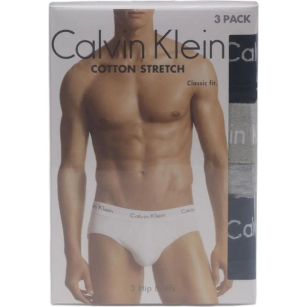 Calvin Klein Slip Uomo 3 Pezzi Cotone Nero : Taglia - S Taglia: S-image
