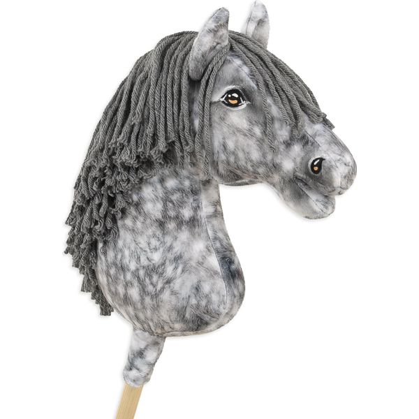 Cavallo Hobby Horse Large Premium - Grigio Mela Con Criniera Grigia A3-image