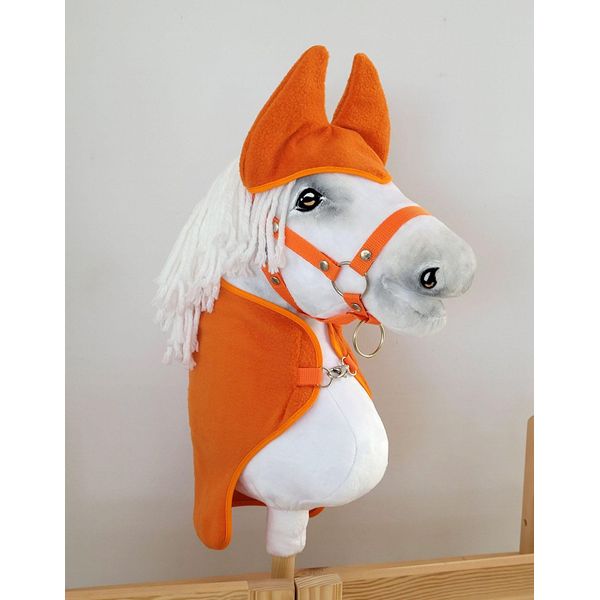 Set Hobby Horse A4: Coperta + Cappelli Da Mosca - Arancione-image