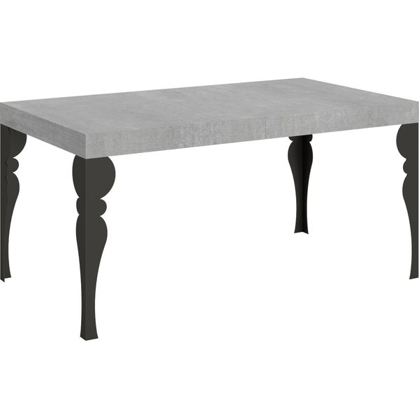 Itamoby - Tavolo Allungabile 160/244X80 Cm Paxon Cemento Gambe Antracite-image