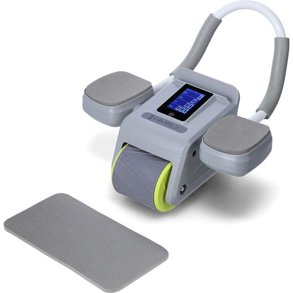 Ka08 Grey Abs Cyclette Automatica Per Addominali Con Display Lcd E Carica Hms-image