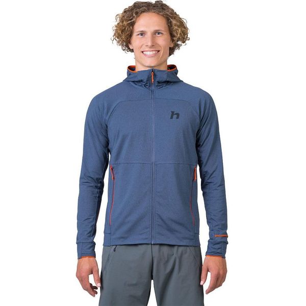 Hannah Ethan Felpa Con Cappuccio E Zip Intera In Pile Blu L Uomo Blu L-image