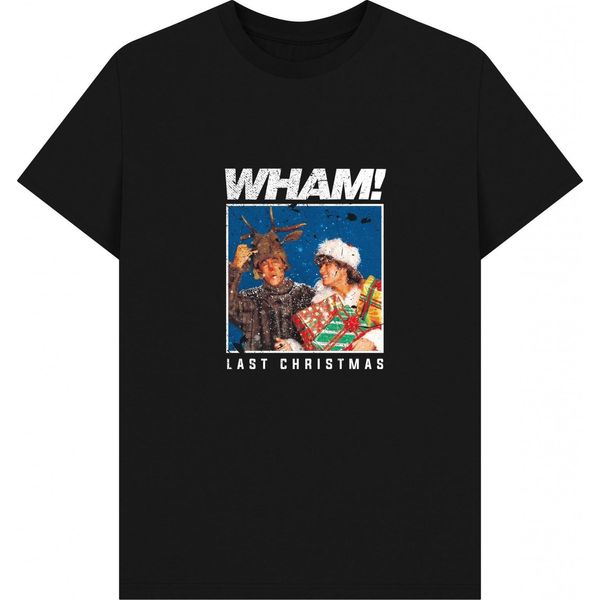 Wham - Maglietta "Last Christmas"" Per Uomo/Donna Unisex PN1892 (L) (Nero)"-image