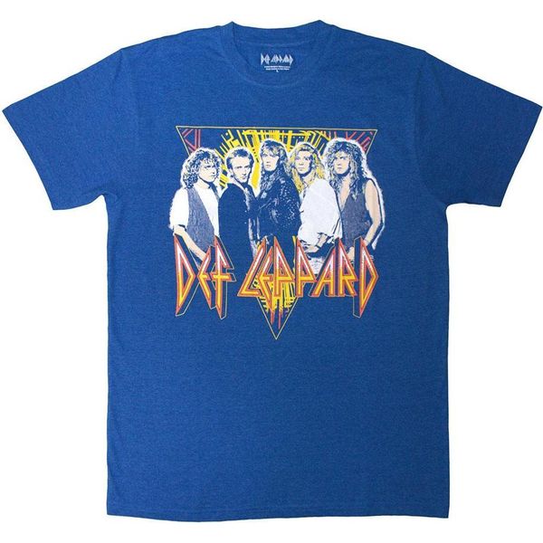 Def Leppard - Maglietta Uomo/Donna Unisex RO14766 (Xxl) (Blu)-image