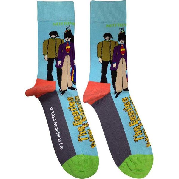 The Beatles - Calzini Alla Caviglia "Sub & Band"" Per Uomo/Donna Unisex RO14748 (37 Eu - 40,5 Eu) (Azzurro)"-image