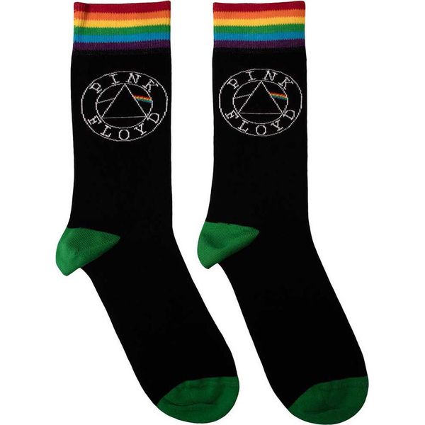 Pink Floyd - Calzini Alla Caviglia Per Uomo/Donna Unisex, Logo RO14693 (37 Eu - 40,5 Eu) (Nero)-image