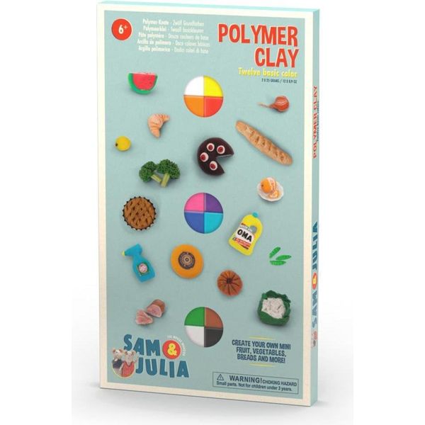 Set Di Argilla Polimerica Per Modellare Sam & Julia Con 12 Colori-image