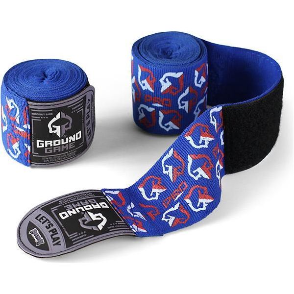 Bende Da Boxe Ground Game "Logo"" Blu 4M"-image