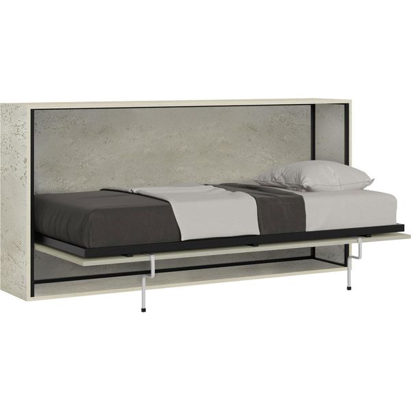 Itamoby - Letto Singolo A Scomparsa Kando Con Materasso Cashmere-image