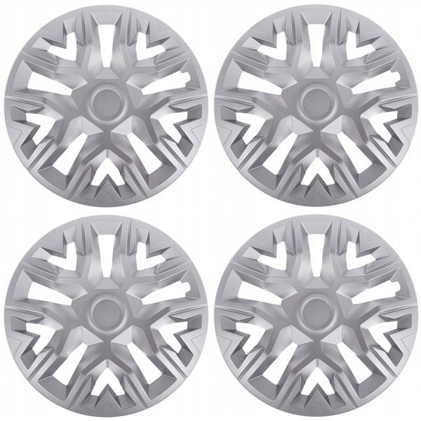 4X Coprimozzi 14 Pollici Nrm The Best Copriruota In Argento-image