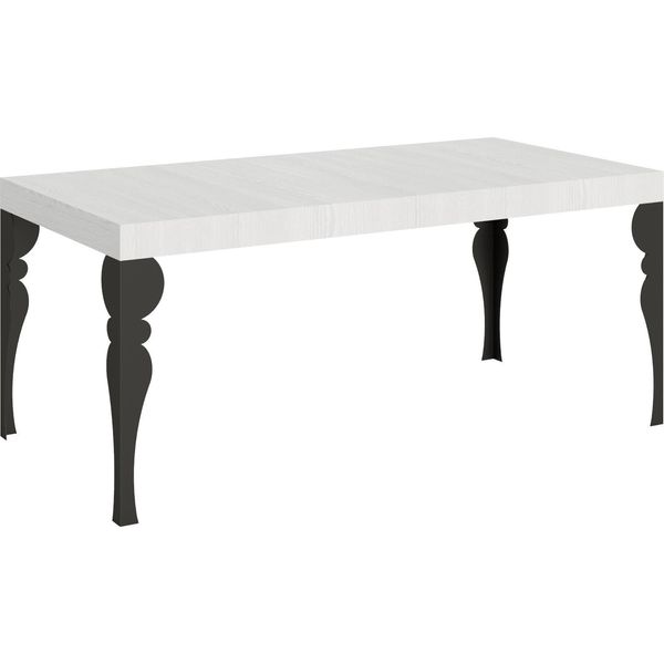Itamoby - Tavolo Allungabile 200/304X90 Cm Paxon Bianco Frassino Gambe Antracite-image