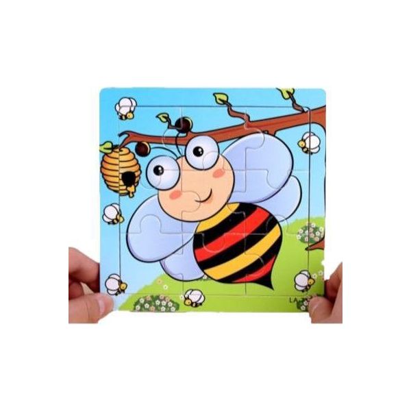 Puzzle In Legno In Cornice Puzzle Educativo Ape-image