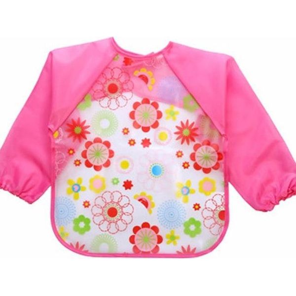 Bavaglino Per Mangiare, Colorare, Grembiule Per Giocare, Bavaglino Per Bambini, Fiori-image