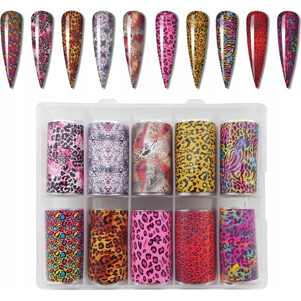 10X Transferfolios 10Cmx4Cm Leopard Set-image