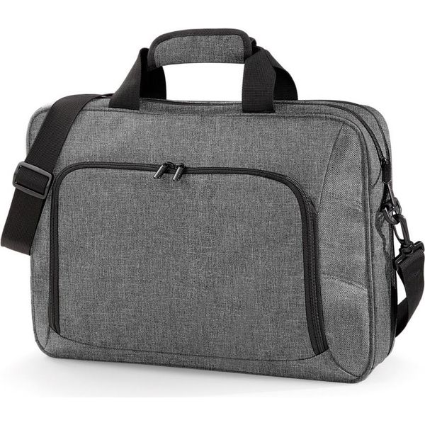 Quadra Executive Digital Cartella / Borsa Per Laptop (2 Pezzi/Confezione) BC4458 (Taglia Unica) (Grigio Screziato)-image
