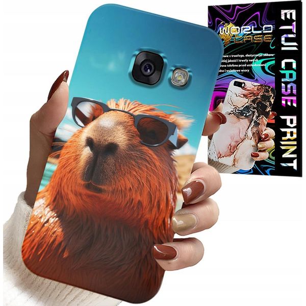 Custodia Per Samsung A5 2017 - Dolce Capibara, Custodia Capibara + Vetro-image