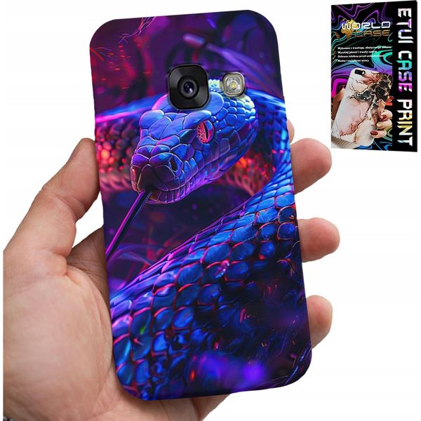 Custodia Per Samsung A5 2017 - Serpente Cobra Serpente A Sonagli Custodia Rettile + Pellicola-image