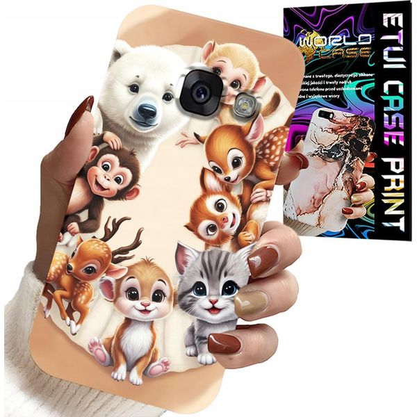 Custodia Per Samsung A5 2017 - Custodia Per Bambini Con Animali Della Foresta-image