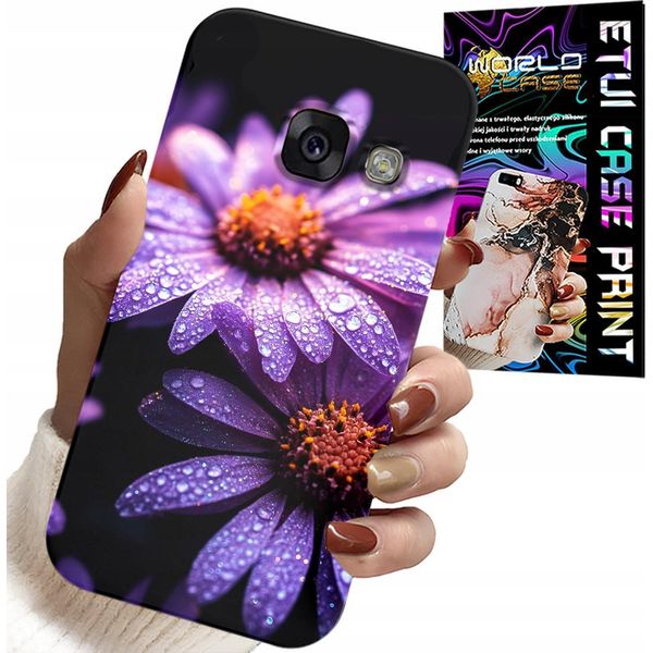 Custodia Per Samsung A5 2017 - Custodia Cover Fiori Rosa Margherita-image