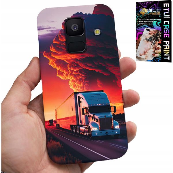 Custodia Per Samsung A6 2018 - Custodia Tir Truck + Vetro Temperato-image