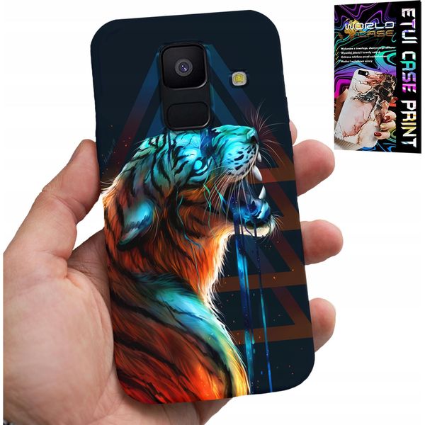 Custodia Per Samsung A6 2018 - Design Della Custodia Maschile Tigre, Custodia-image