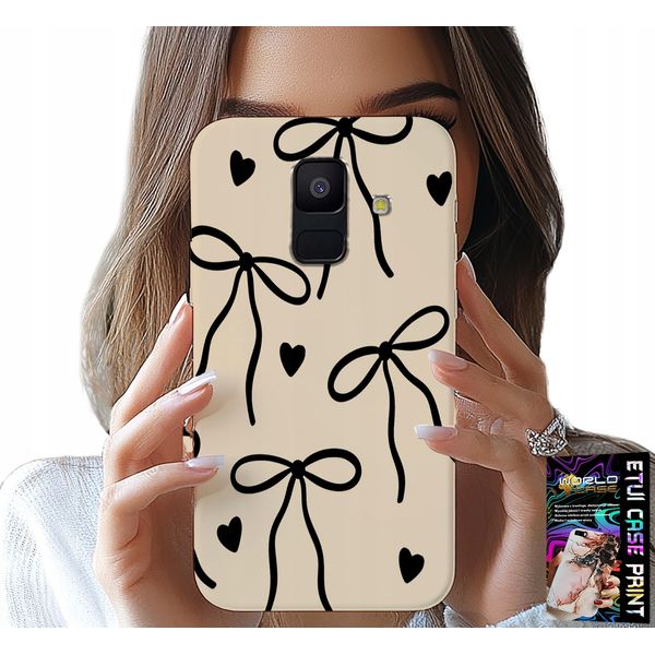 Custodia Per Samsung A6 2018 - Fiocco Beige Disegni Di Moda-image