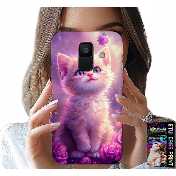 Custodia Per Samsung A6 2018 - Gatto Carino, Gatto, Disegni Con Animali-image