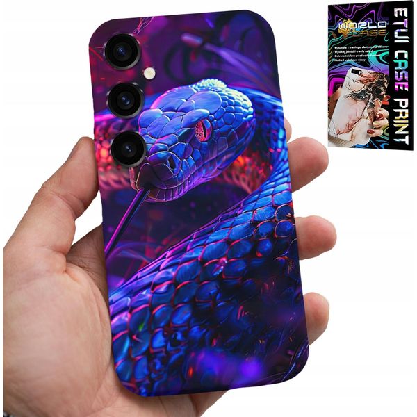 Custodia Per Samsung Galaxy A04S - Serpente Cobra Serpente A Sonagli Custodia Rettile + Pellicola-image