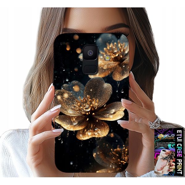 Custodia Per Samsung A6 2018 - Bellissimi Disegni Floreali, Retro, Custodia-image