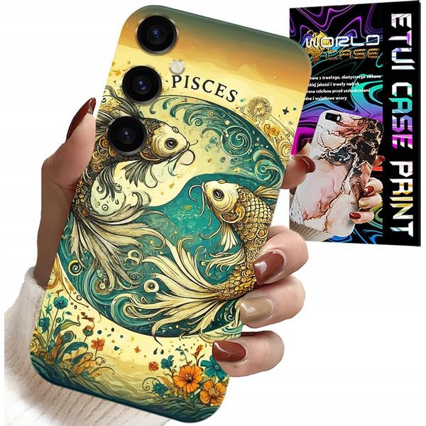Custodia Per Samsung Galaxy S24 Plus - Segno Zodiacale, Astronomia Pesci + Lamina-image