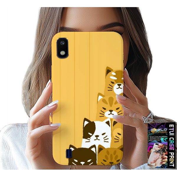 Custodia Per Samsung A10 - Love Cat, Disegni Con Gatti, Custodia + Vetro-image