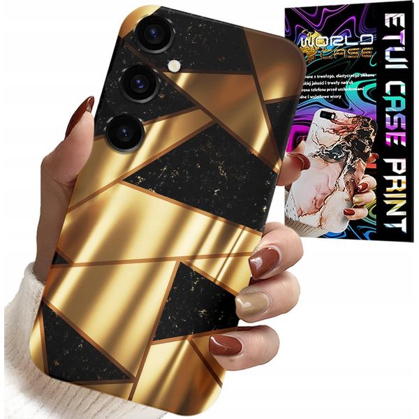 Custodia Per Samsung Galaxy A05S - Design Elegante Oro + Pellicola Idro-image
