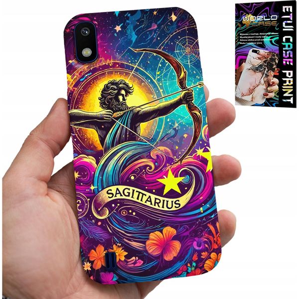 Custodia Per Samsung A10 - Segno Zodiacale, Retro Astronomico Sagittario-image