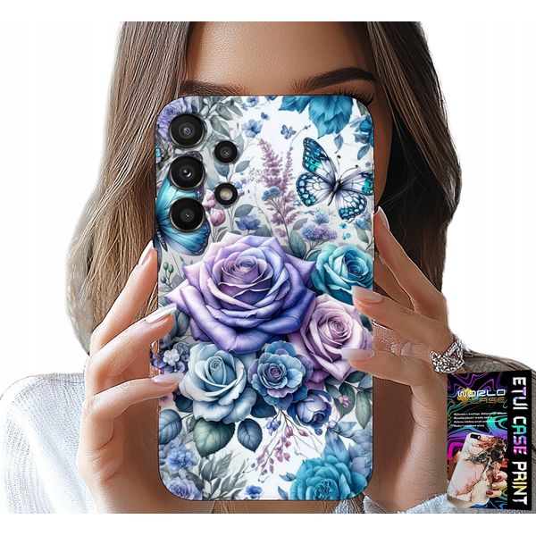 Custodia Per Samsung Galaxy A32 4G - Motivi Floreali Rose Custodia + Vetro-image
