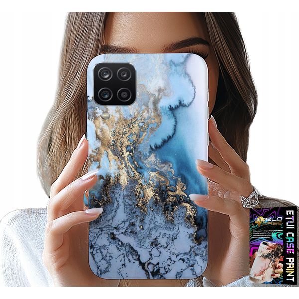 Custodia Per Samsung A12 / M12 - Design Femminile In Marmo + Vetro-image