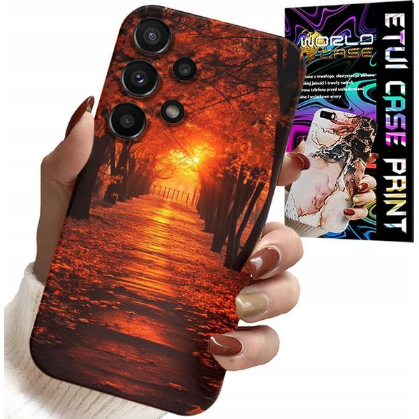 Custodia Per Samsung Galaxy A32 5G - Parco, Autunno, Foglie Che Cadono, Retro-image