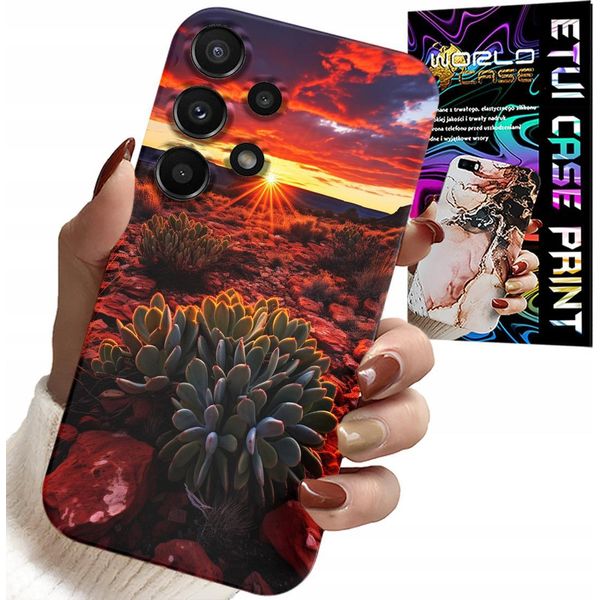 Custodia Per Samsung Galaxy A13 4G - Custodia Vista Deserto Messicano + Vetro-image