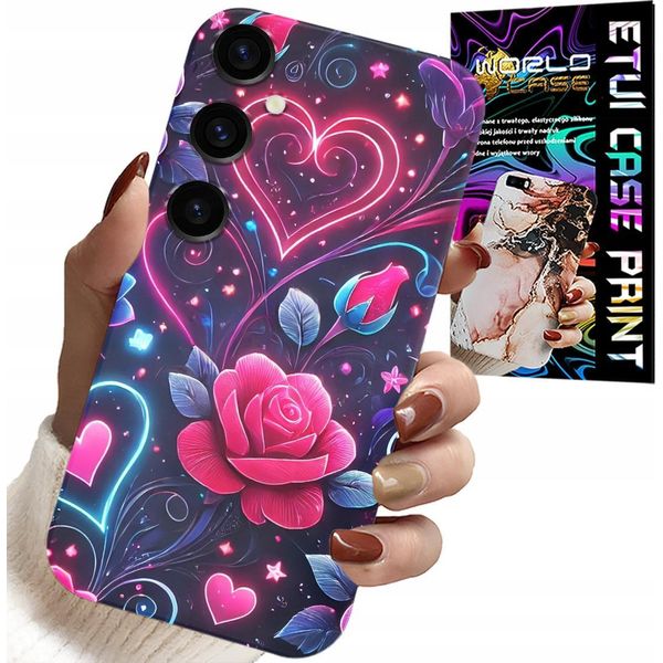 Custodia Per Samsung Galaxy A05S - Cuore, Rosa, Custodia Per Adolescenti + Vetro-image