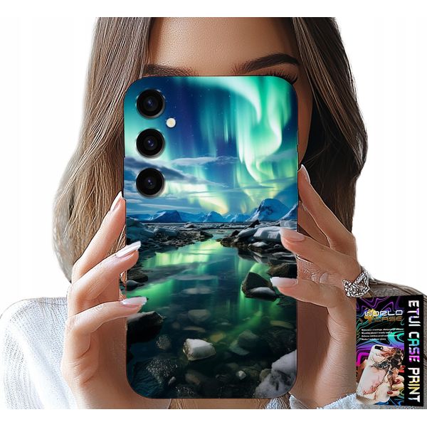 Custodia Per Samsung Galaxy A05S - Custodia Alaska Aurora Boreale + Vetro-image