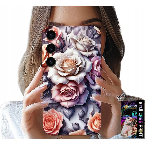 Custodia Per Samsung Galaxy S25 Plus - Design Floreale Rosa Fiori Custodia-image